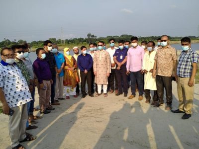 দূর্গাপূজার প্রতিমা বিসর্জনের ঘাট পরিদর্শন করলেন মসিক মেয়র টিটু