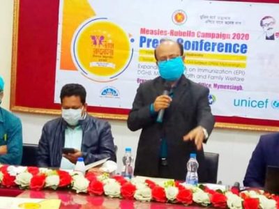 ময়মনসিংহে ১৫ লাখ শিশুকে হাম-রুবেলা টিকা দেয়া হবে