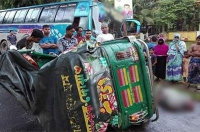 ময়মনসিংহের তারাকান্দায় বাস-সিএনজি সংঘর্ষে একই পরিবারের ৫জনসহ  নিহত ৭
