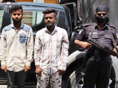 ময়মনসিংহে অস্ত্র ও বিদেশী পিস্তলসহ দুই জন গ্রেফতার