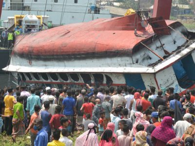 নারায়ণগঞ্জের শীতলক্ষ্যায় লঞ্চ ডুবিতে নিহত ২৮ জনের মৃতদেহ উদ্ধার