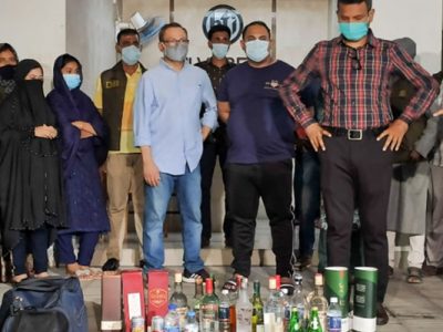 চিত্রনায়িকা পরীমনির মামলার  নাসির ও অমিসহ গ্রেপ্তার ৫ঃ মদ ও ইয়াবা জব্দ