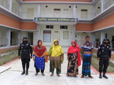 মুক্তাগাছার থেকে হেরোইনসহ ৪জন মাদক ব্যবসায়ী গ্রেফতার