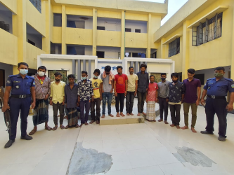 কোতোয়ালী থানা পুলিশের হাতে ডাকাতি মামলার ৭ জনসহ বিভিন্ন অপরাধে গ্রেফতার ১৪