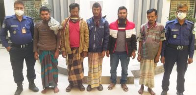 ময়মনসিংহে কোতোয়ালী পুলিশের হাতে গ্রেফতার ৬