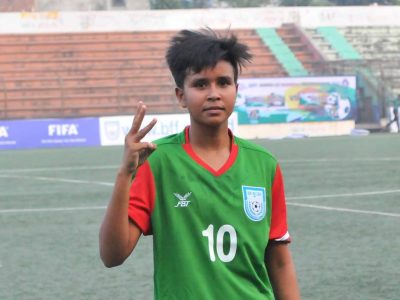 ভুটানকে হাফ ডজন’ গোল দিল বাংলাদেশের মেয়েরাঃ কলসিন্দুরের মেয়ে তহুরার ২ গোল