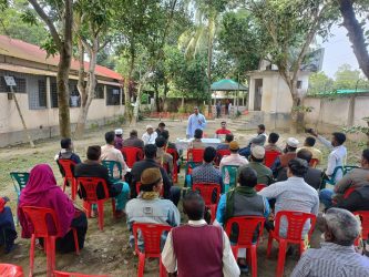 দুবলিয়া পুলিশ ক্যাম্পে ইউপি নির্বাচনে অংশগ্রহণকারীদের মতবিনিময়