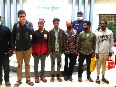 ময়মনসিংহে বিভিন্ন অপরাধে কোতোয়ালী পুলিশের হাতে গ্রেফতার ৭