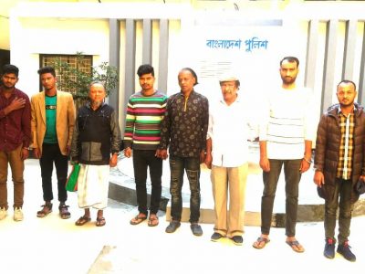 ময়মনসিংহে কোতোয়ালী পুলিশের হাতে সাজাপ্রাপ্ত পলাতক আসামীসহ গ্রেফতার ৮