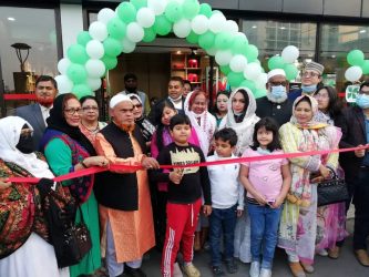 বগুড়ায় হোটেল মম ইনে টিএমএসএস হ্যান্ডিক্রাফটস এর শো-রুম উদ্বোধন