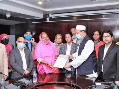 বগুড়ায় প্রথম স্বয়ংসম্পূর্ণ ক্যাথ ল্যাব স্থাপনের জন্য সমঝোতা স্মারক স্বাক্ষর
