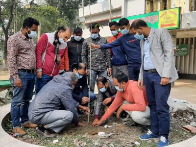 পাবনার চাটমোহর যুব সোসাইটির উদ্যোগে বৃক্ষরোপণ
