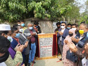 মসিকের ৫টি সড়ক ও ড্রেন নির্মাণ কাজের উদ্বোধন করলেন মেয়র টিটু