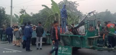 ট্রলি-ইজিবাইক সংঘর্ষে ইজিবাইক চালক নিহত