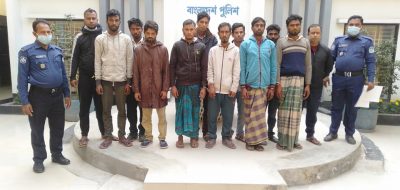 ময়মনসিংহ কোতোয়ালী পুলিশের অভিযানে বিভিন্ন অপরাধে  গ্রেফতার ১২