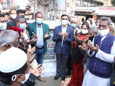 `মসিকে ৫ কোটি টাকা ব্যায়ে আরসিসি ড্রেনসহ সড়ক নির্মাণ কাজের উদ্বোধন করলেন মেয়র টিটু
