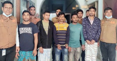 নৈশ্যপ্রহরীকে বেঁধে ডাকাতির ঘটনায় ৫  জন গ্রেপ্তার