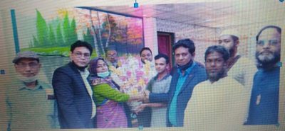 চা বিক্রেতা বাউবি’র শিক্ষার্থীকে সংবর্ধনা প্রদান