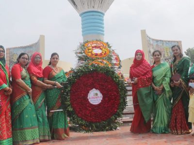 ময়মনসিংহে পুনাকের স্বাধীনতা দিবসে স্মৃতিসৌধে পুস্পস্তবক অর্পন