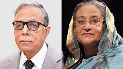 সাবেক প্রেসিডেন্ট সাহাবুদ্দীন আহমদের মৃত্যুতে  প্রেসিডেন্ট  ও  প্রধানমন্ত্রীর শোক প্রকাশ