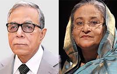 সাবেক প্রেসিডেন্ট সাহাবুদ্দীন আহমদের মৃত্যুতে  প্রেসিডেন্ট  ও  প্রধানমন্ত্রীর শোক প্রকাশ