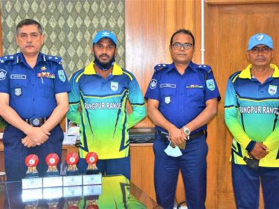 পুলিশের রংপুর রেঞ্জ ক্রিকেট টিম চার ম্যাচে জয়ী