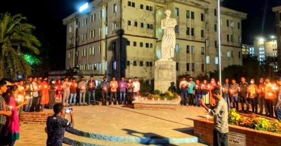 দোষীদের  বিচারের দাবীতে বিকেলে আমরণ অনশনে যাবে-জাককানইবির  শিক্ষার্থীরা