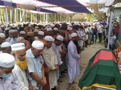 নেত্রকোনায়  সাবেক রাষ্ট্রপতি সাহাবুদ্দীন আহমদের প্রথম জানাজা সম্পন্ন