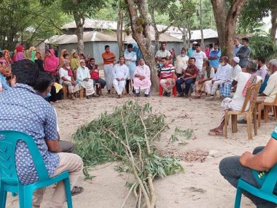 টিএমএসএসের বনায়ন ব্লক থেকে গাছ কাটায় অসন্তোষ প্রকাশ