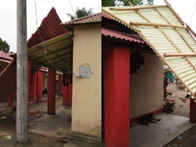 ময়মনসিংহে ঝড়ে শতাধিক ঘরবাড়ি বিধ্বস্ত, নিহত ১
