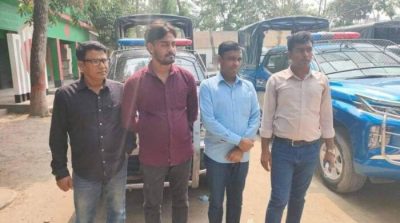 গফরগাওয়ে চাঁদাদাবীর অভিযোগ ৩ সাংবাদিকসহ গ্রেফতার ৪