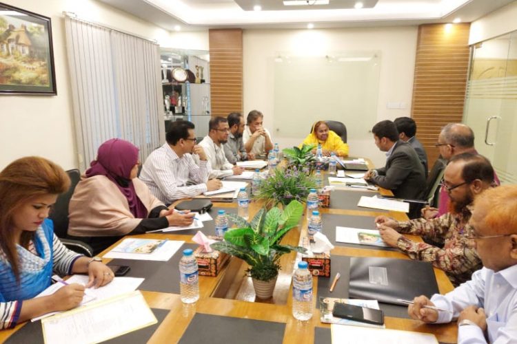 ঢাকায় বিদেশী দাতা সংস্থার প্রতিনিধির সাথে টিএমএসএসের কর্মকর্তাদের মতবিনিময়