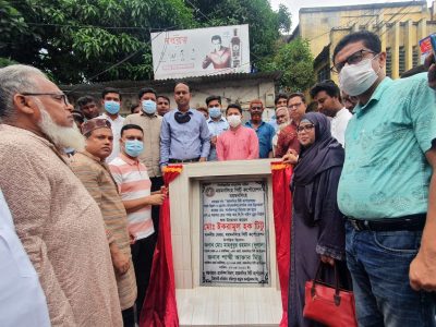 প্রায় কোটি টাকা ব্যয়ে ড্রেন নির্মাণ কাজের উদ্বোধন করলেন-মসিক-মেয়র টিটু