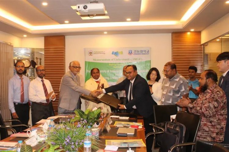 বগুড়ার পুন্ড্র বিশ্ববিদ্যালয় ও দক্ষিণ কোরিয়ার কিয়ংডং বিশ্ববিদ্যালয়ের মধ্যে সমঝোতা স্মারক স্বাক্ষর