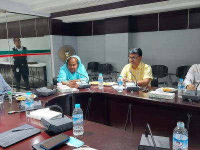 হাবিব ব্যাংকের প্রতিনিধি দল বগুড়ায় টিএমএসএস ফাউন্ডেশন অফিসে সংস্থার কার্যক্রম পরিদর্শন