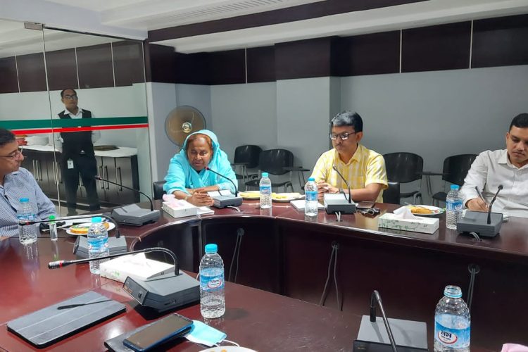 হাবিব ব্যাংকের প্রতিনিধি দল বগুড়ায় টিএমএসএস ফাউন্ডেশন অফিসে সংস্থার কার্যক্রম পরিদর্শন