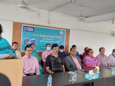 বগুড়ায় টিএমএসএস পাবলিক স্কুল এন্ড কলেজকে  স্টেট ব্যাংকের কম্পিউটার প্রদান