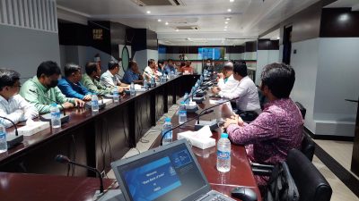 বগুড়ায় টিএমএসএস কর্মকর্তাদের সাথে স্টেট ব্যাংক অব ইন্ডিয়া কর্মকর্তাদের মতবিনিময়