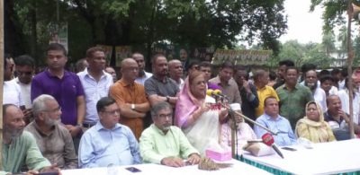বিদ্যুতের লোডশেডিং ও জ্বালানি খাতে অব্যবস্থাপনার প্রতিবাদে ময়মনসিংহে মহানগর বিএনপির বিক্ষোভ সমাবেশ