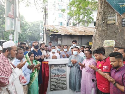 প্রায় ৬ কোটি টাকার সড়ক ও ড্রেনের নির্মাণ কাজ উদ্বোধন করলেন মসিক মেয়র টিটু