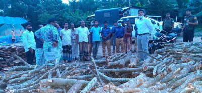সন্তোষপুর বনে কয়লা কারখানায় ভ্রাম্যমান আদালতের অভিযান ৬ লাখ টাকা জরিমানা