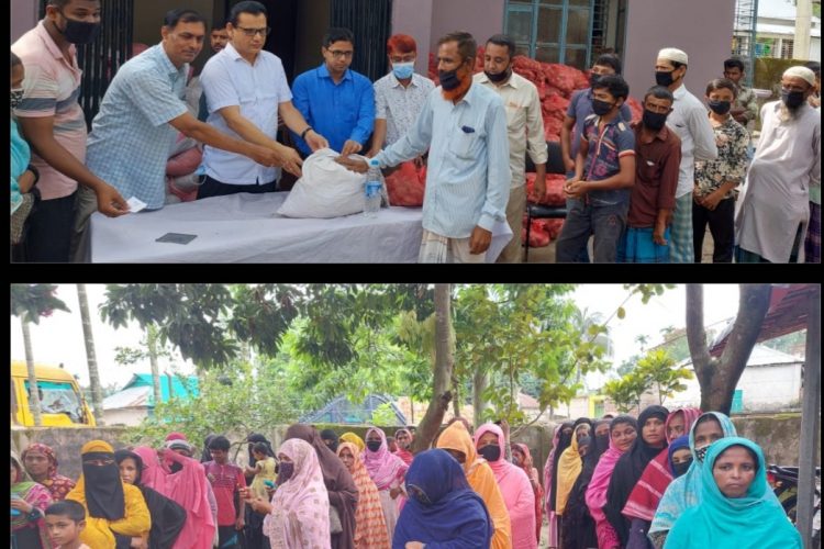 নেত্রকোনায় টিএমএসএসের এক হাজার পরিবারের মধ্যে খাদ্য সামগ্রী বিতরণ