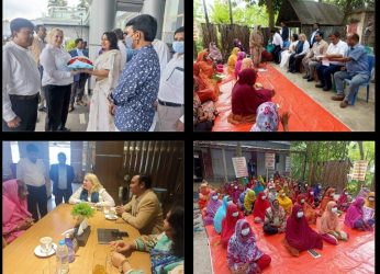 বগুড়ার টিএমএসএস পরিদর্শন করেন কটন কানেক্ট এর সিইও মিস এলিসন ওয়ার্ড