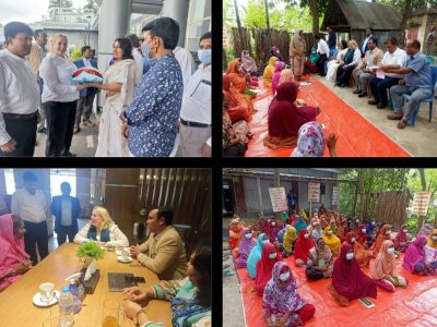 বগুড়ার টিএমএসএস পরিদর্শন করেন কটন কানেক্ট এর সিইও মিস এলিসন ওয়ার্ড