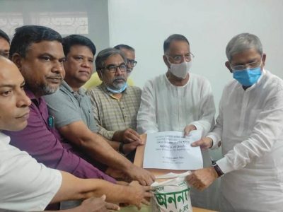 বিএনপির কেন্দ্রীয় ত্রাণ তহবিলে সাড়ে ৮ লক্ষ টাকা প্রদান-ময়মনসিংহ ও ত্রিশাল বিএনপির