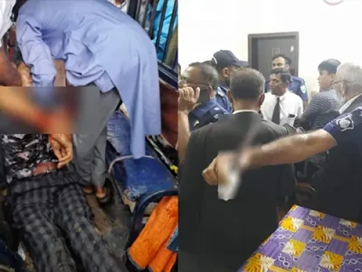 হাজিরা দিতে এসে আসামিদের ছুরিকাঘাতে আদালত প্রাঙ্গণে খুন