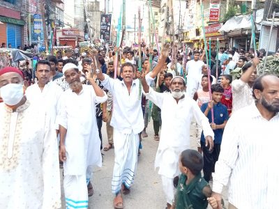ময়মনসিংহে আশুরায়  ইমাম হাসান হুসেনের স্মরণে তাজিয়া মিছিল