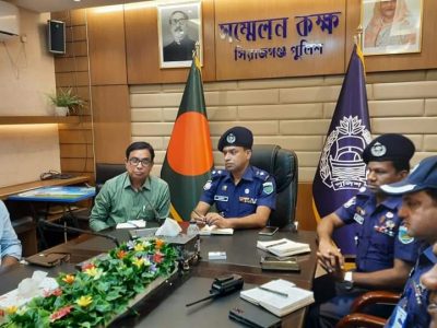 সিরাজগঞ্জের নবাগত পুলিশ সুপারের সাথে সাংবাদিকদের মতবিনিময় সভা