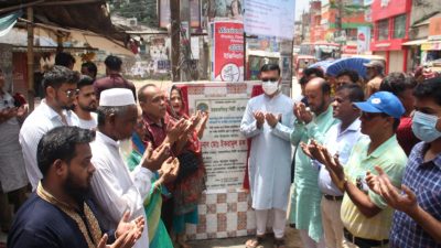 জলাবদ্ধতা নিরসনে ড্রেনই একমাত্র সমাধান নয়ঃ প্রয়োজন সচেনতাঃ ৭ কোটি টাকার উন্নয়ন কাজ উদ্বোধনকালে মসিক মেয়র টিটু