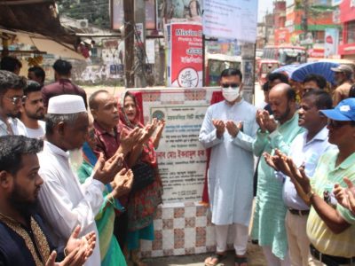 জলাবদ্ধতা নিরসনে ড্রেনই একমাত্র সমাধান নয়ঃ প্রয়োজন সচেনতাঃ ৭ কোটি টাকার উন্নয়ন কাজ উদ্বোধনকালে মসিক মেয়র টিটু